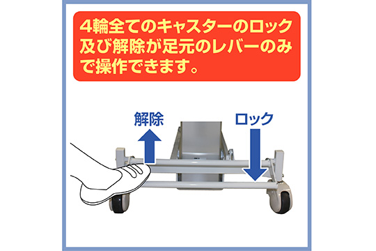 Φ10cmトータルロックキャスター